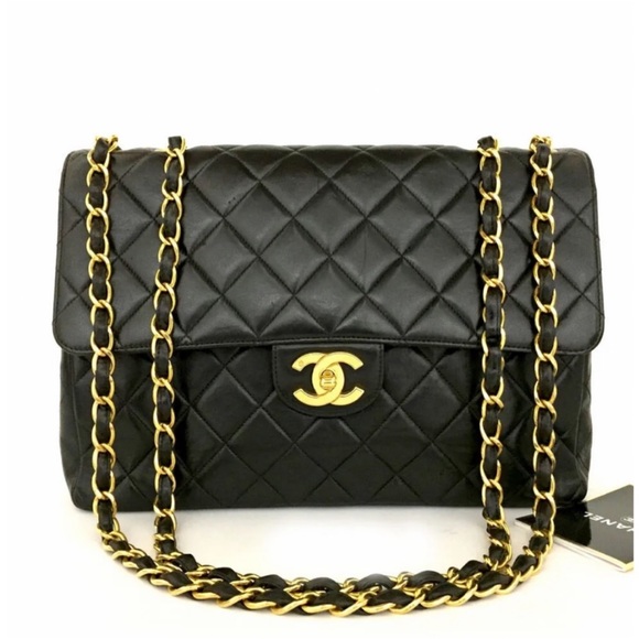 Chanel Jumbo 11.8” ❤️Lambskin❤️A Dream Bag❤️amazing 9/10 cond !! Box Duster Card - Picture 2 of 16